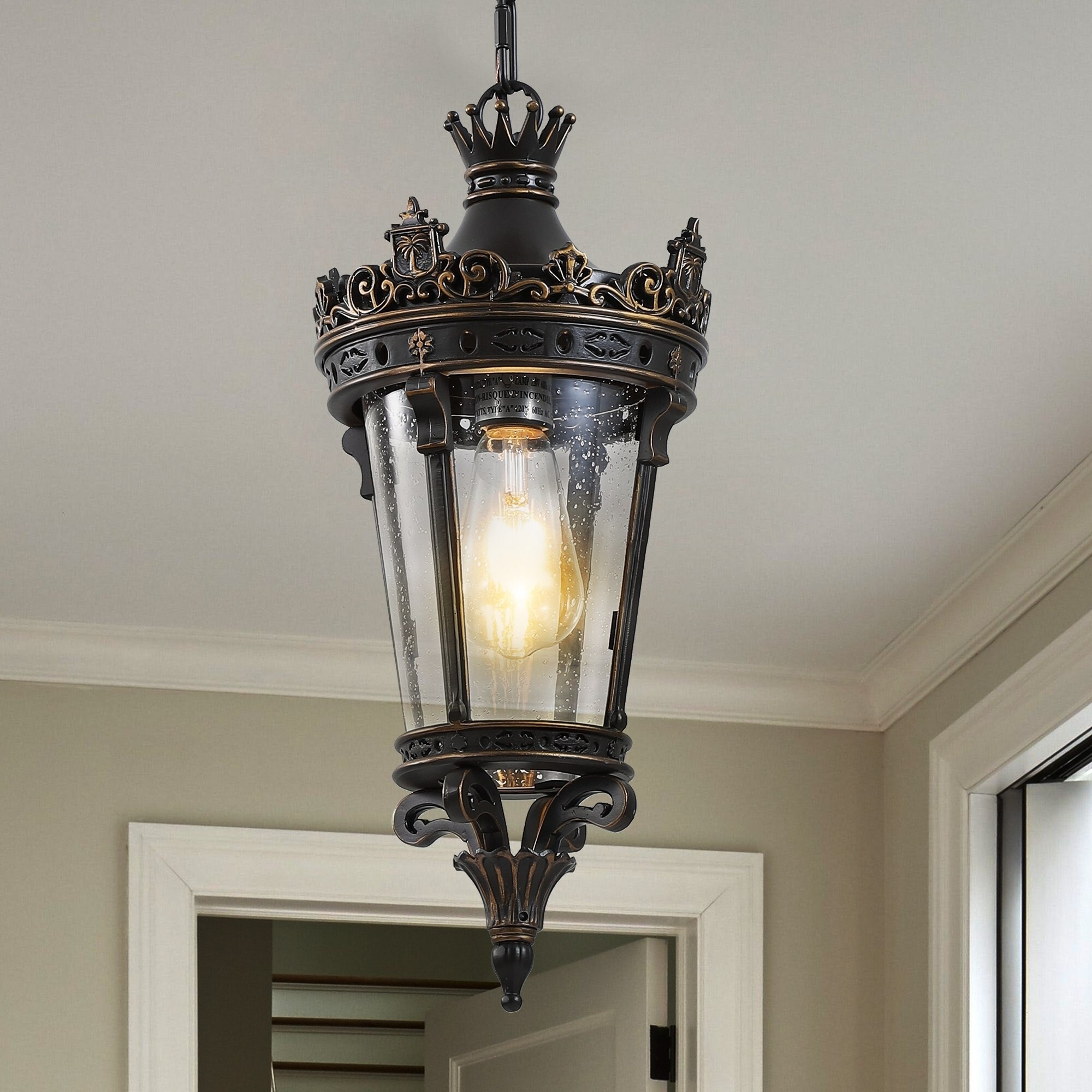 Vintage Outdoor Hanging Lantern Waterproof