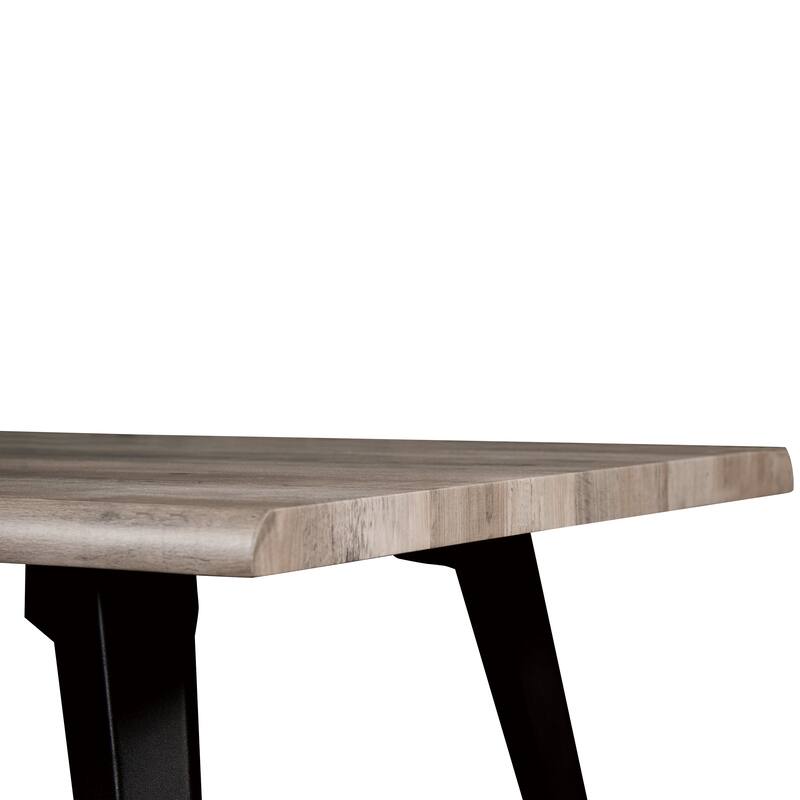 LeisureMod 7-pc Dining Set Ravenna Table and 6 Ervilla Chairs
