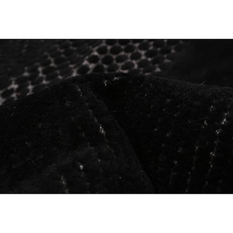 ECARPETGALLERY Hand-knotted Tangier Black Wool Rug - 8'2 x 11'1