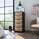 preview thumbnail 1 of 13, TUHOME Kaia 5 Drawer Dresser, Vertical Dresser Espresso