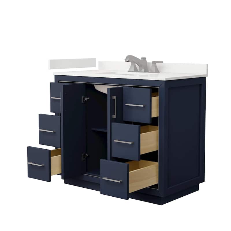 Wyndham Collection WCF111142S-QTZ-US3MXX Icon 42" Free Standing Single