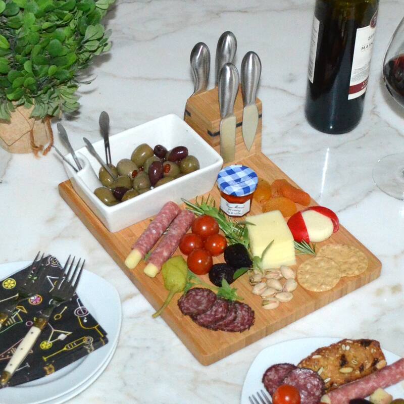NCAA Clemson Tigers Bamboo Cheese & Charcuterie Board