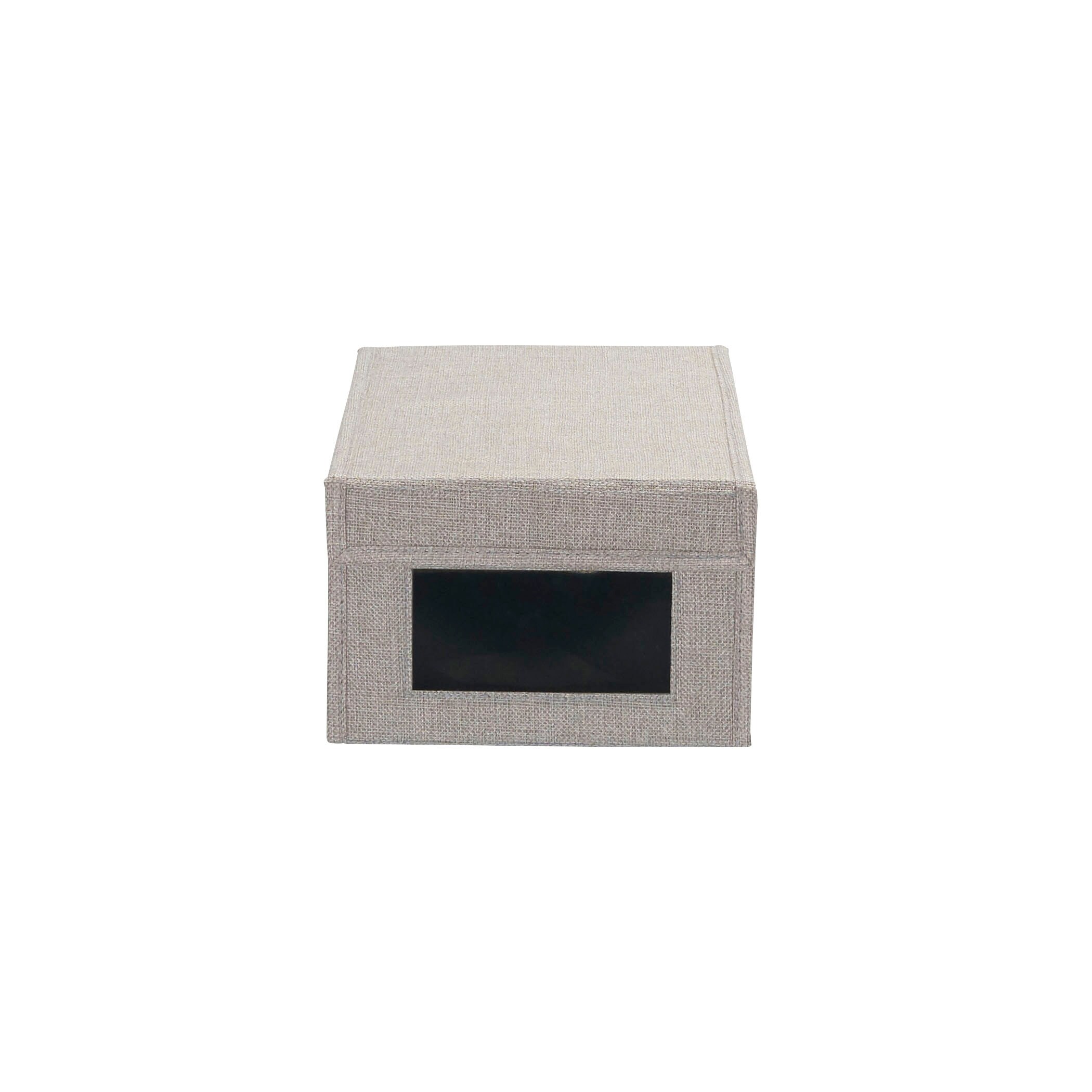 Small drop front shoe box store