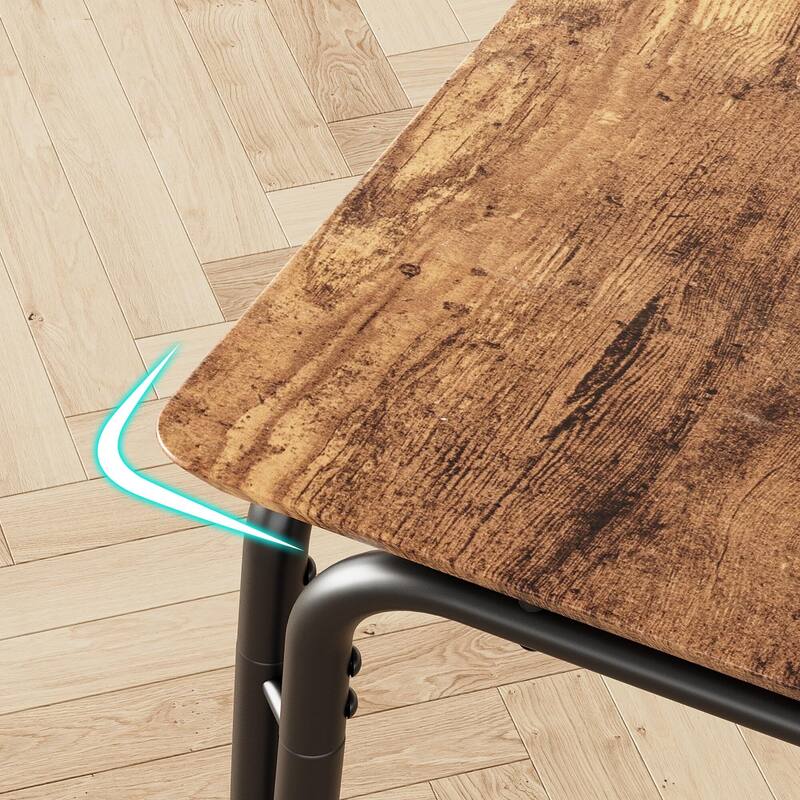 Dining Table for 2, Space Saving Square Dinette for Kitchen, Dining Room
