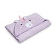 preview thumbnail 3 of 3, Kids Hooded Bath Towel with Pockets - Super Soft and Absorbent- Light Purple Unicorn