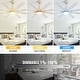 preview thumbnail 41 of 70, 52/66/72/84 Inch Smart Ceiling Fan with Light ,Wall Switch, APP Control,Dimmable LED,8 Blades