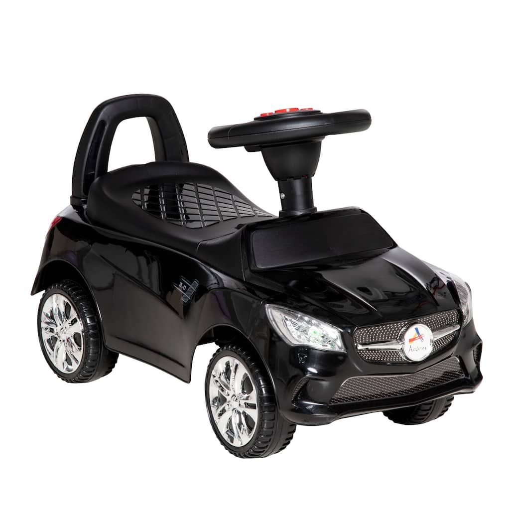 Modern Kids Ride-On Push Car with Music, Horn, and Storage - Foot-to-Floor Sliding Toy for Toddlers