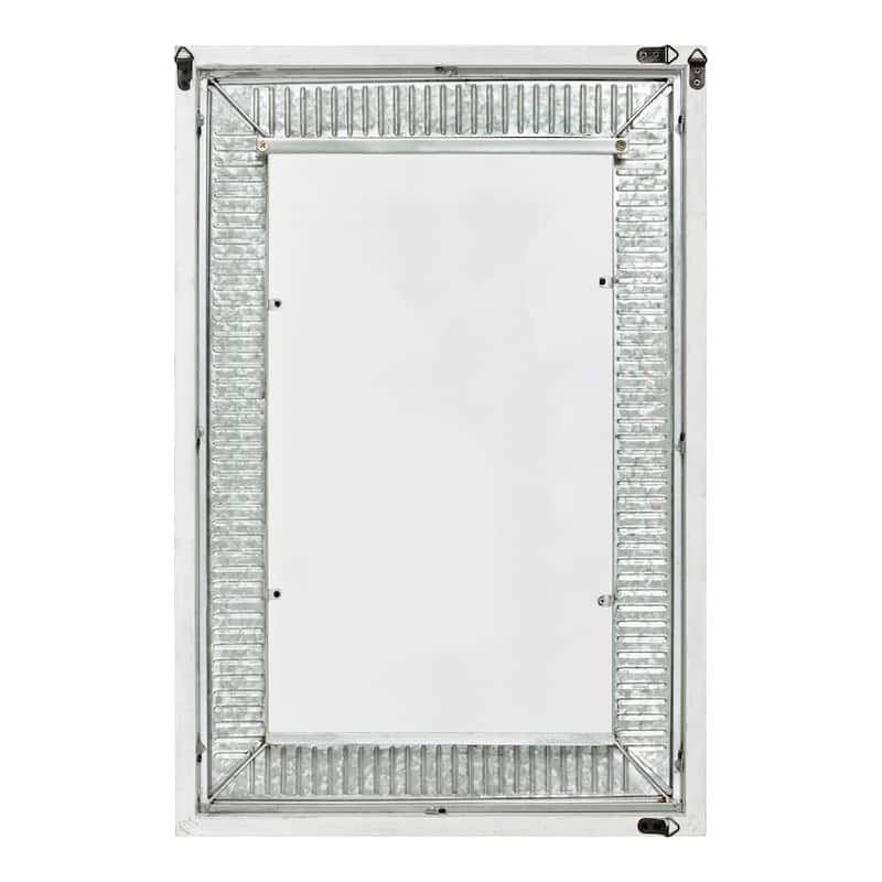 Kate and Laurel Deely Wood and Metal Wall Mirror