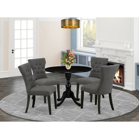 Dining Table Set - Kitchen Dinning Table - Upholstered Chairs (Pieces & Finish Option)