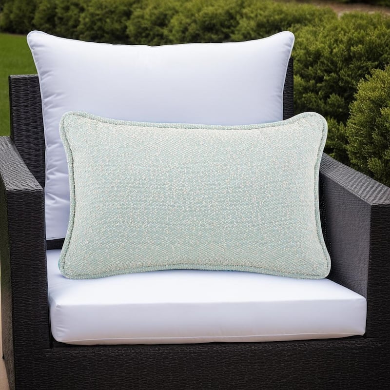 Allan Andrews Indoor/Outdoor 14"H x 22"W Accent Pillow, Alicante Collection - Breeze