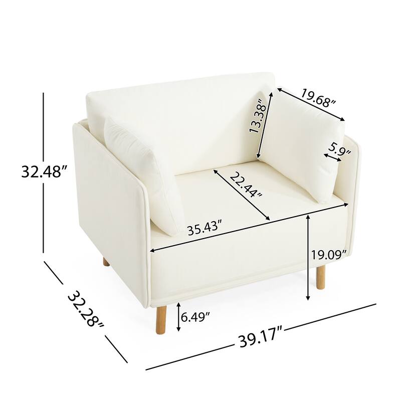 Modern Accent Chair Lounge Chair for Living Room