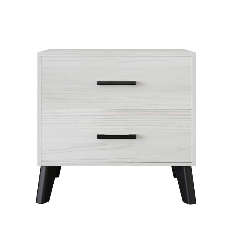 CraftPorch Corduroy 4-pieces Mid-Century Modern Light Pink Twin Size Bed with Light Grey Furniture Bedroom Set
