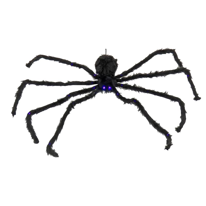 National Tree Company 50 in. Halloween Spider with Battery-Operated LED Lights