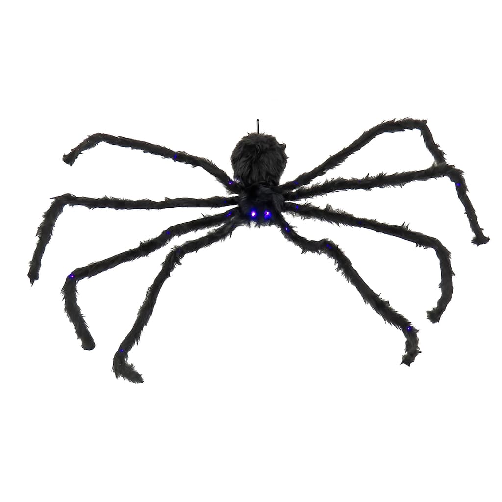National Tree Company 50 in. Halloween Spider with Battery-Operated LED Lights