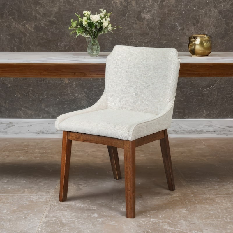 Merrion Upholstered Linen Fabric Dining Chair (Set of 2)
