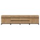 preview thumbnail 14 of 16, WAMPAT 4 in 1 Multifunctional Sideboard Buffet Cabinets, Modern Sideboard with Adjustable Shelves and 6 Drawers