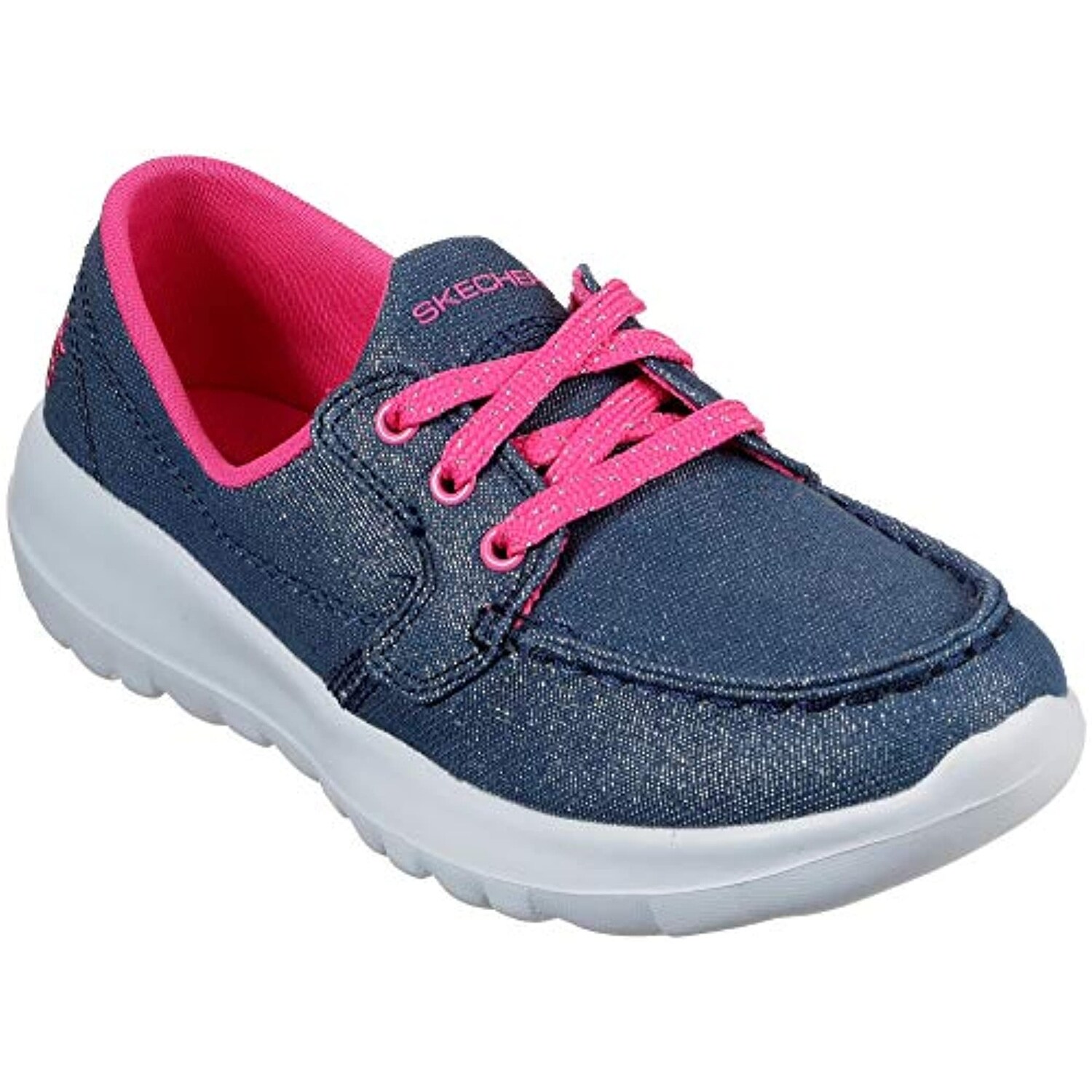 skechers go walk denim blue