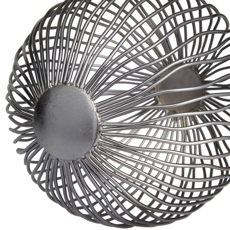 CosmoLiving by Cosmopolitan Modern Metal Geometric Sculpture (Set of 3) - Gold or Gray