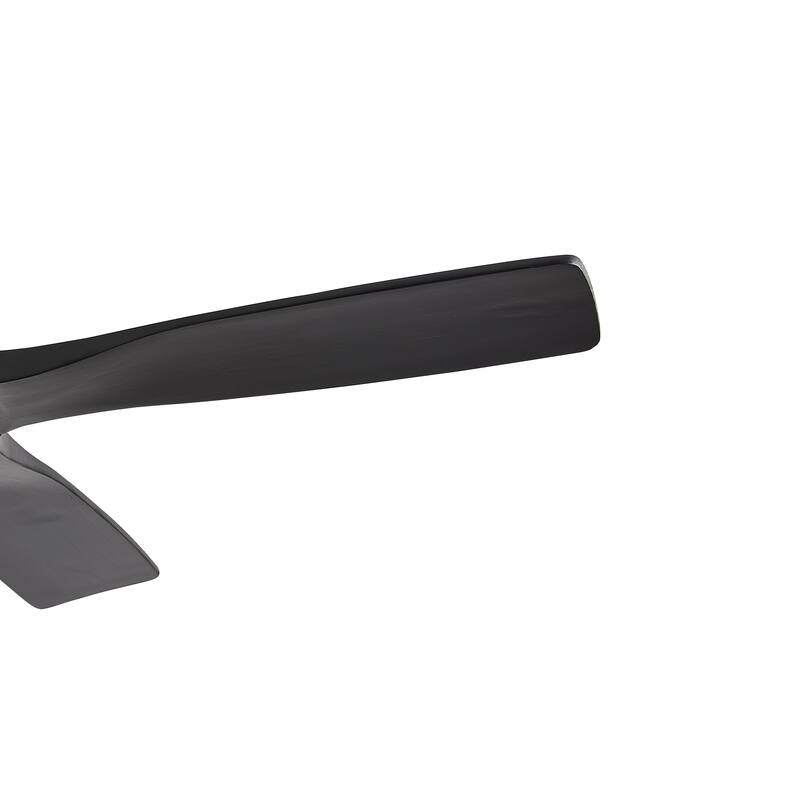 WINGBO 54" DC Flush Mount Ceiling Fan with Light and Remote