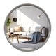 preview thumbnail 59 of 80, Classic Wooden Frame Farmhouse Round Wall Mirror