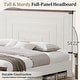 preview thumbnail 47 of 53, Farmhouse Wood Bed Frame with 54" Tall Headboard, 2 Large Drawers