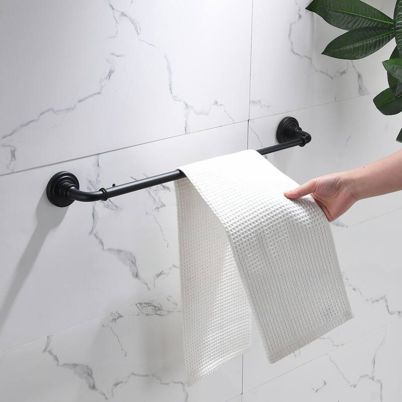 4-Pieces Bathroom Towel Rack 24 Inches Adjustable