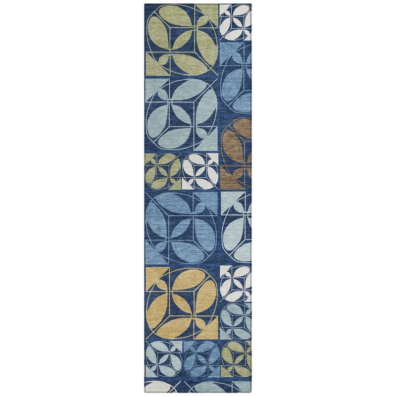 Machine Washable Indoor/ Outdoor Patch Lupton Chantille Rug