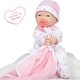 preview thumbnail 6 of 4, JC Toys La Baby Soft 11" Baby Doll, Pink with Blanket, Asian