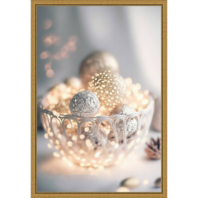 Grey Bowl Still life by Treechild Wood Framed Wall Art Print