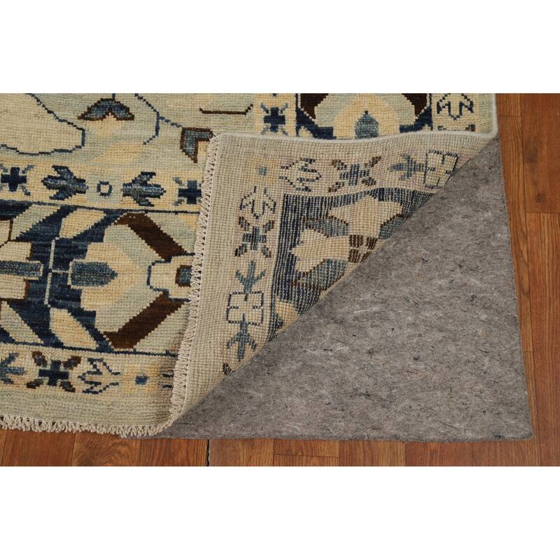Oushak Turkish Area Rug Hand-Knotted Vegetable Dye Wool Carpet - 8'2"x 10'3"