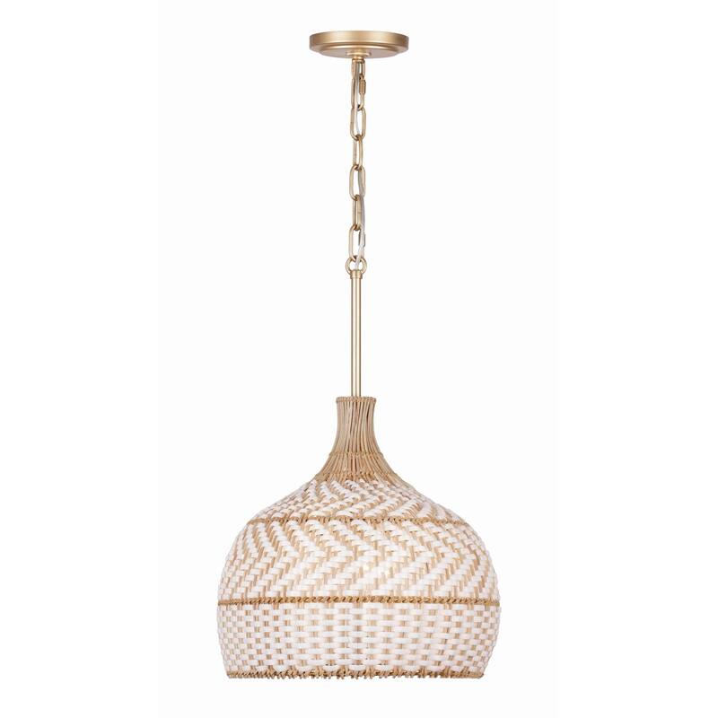 Crystorama Lighting Group ZAN-9003 Zanzibar 3 Light 14" Wide Pendant