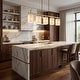 preview thumbnail 5 of 9, 35.4" Modern Coastal 5-Light Capiz Shell Linear Kitchen Island Pendant - Gold/Ivory