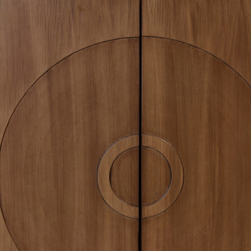 StyleCraft Modern Millie 4-Door Sideboard - Walnut