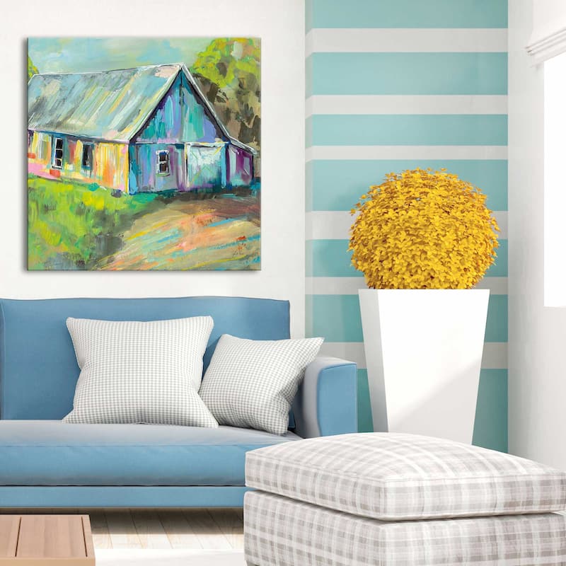 "Going to the Country I" Print on Canvas