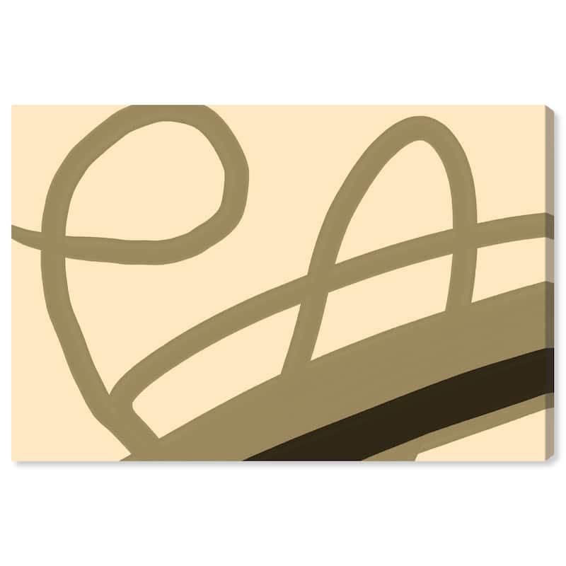 Wynwood Studio Canvas Abstract Abstract Writing Brown and Taupe Modern & Contemporary Wall Art Canvas Print - 20 x 30