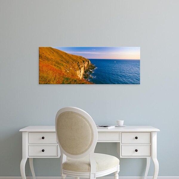 Easy Art Prints Panoramic Images's 'Coastline, Portland, Dorset, England' Premium Canvas Art
