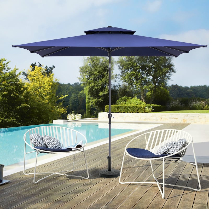 Crestlive Products Outdoor Patio Market Umbrella with Tilt & Crank, Umbrella Base Included