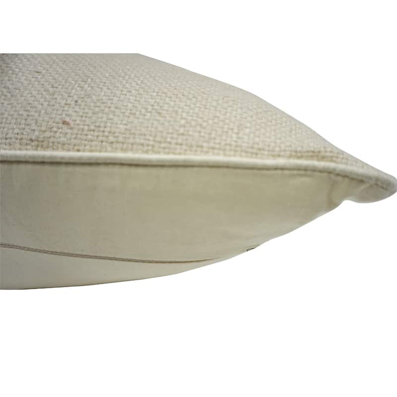 Home&Manor Malayer Vintage Raw Silk Pillow 18"