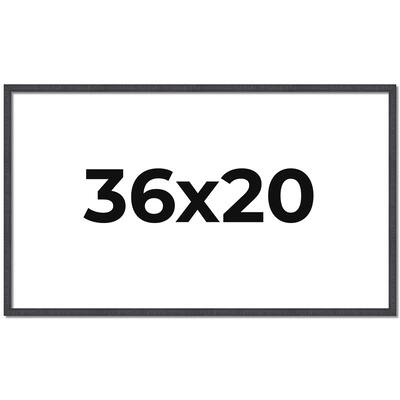 36x20 Frame Brown Picture Frame - Complete Modern Photo Frame Includes