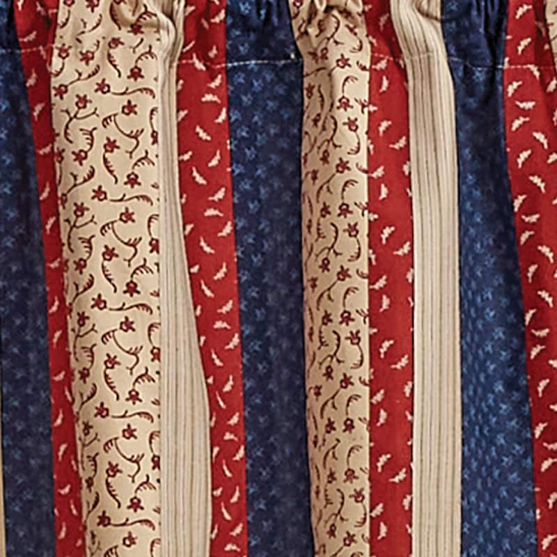 Park Designs Agate Lined Patch Valance 60" x 14" - 60" X 14"