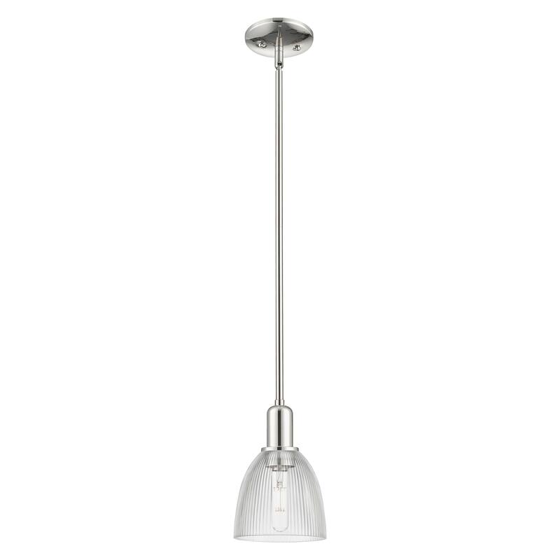Innovations Lighting Endless Possibilities Arcadia - Castile - 1 Light 6" Stem Hung Mini Pendant - Clear/Polished Nickel