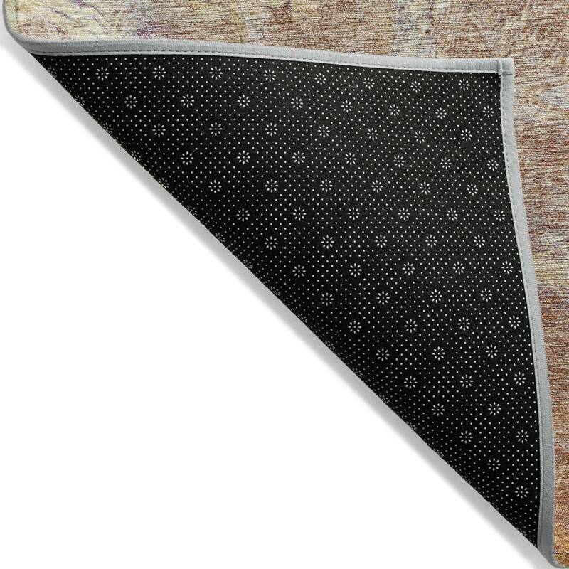 Machine Washable Indoor/ Outdoor Abstract Modern Chantille Rug