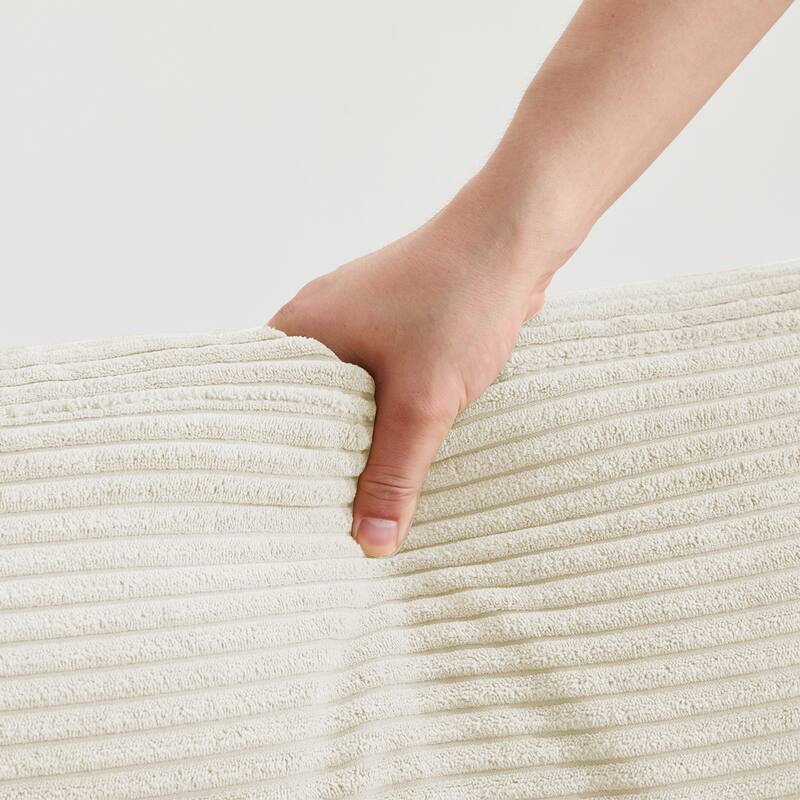 Corduroy Widened Single Sofa Chair, A Extra Lumbar Pillow