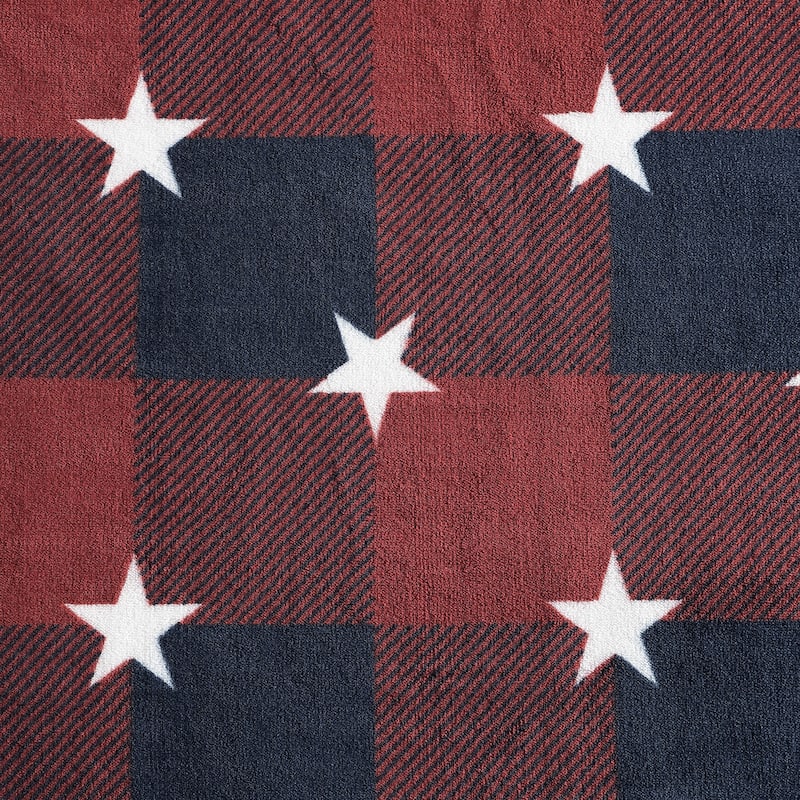 Eddie Bauer Americana Ultra Soft Plush Fleece Throw Blankets