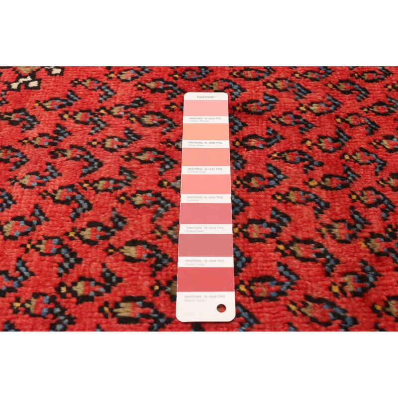 ECARPETGALLERY Hand-knotted Andelz Red Wool Rug - 4'2 x 6'11