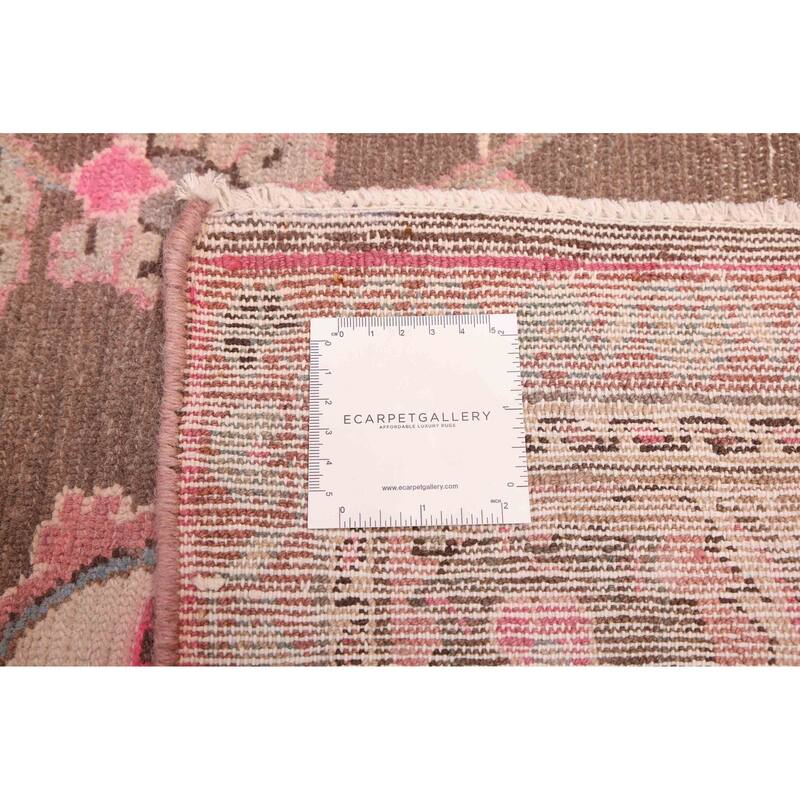 ECARPETGALLERY Hand-knotted Antalya Vintage Brown Wool Rug - 6'8 x 9'6