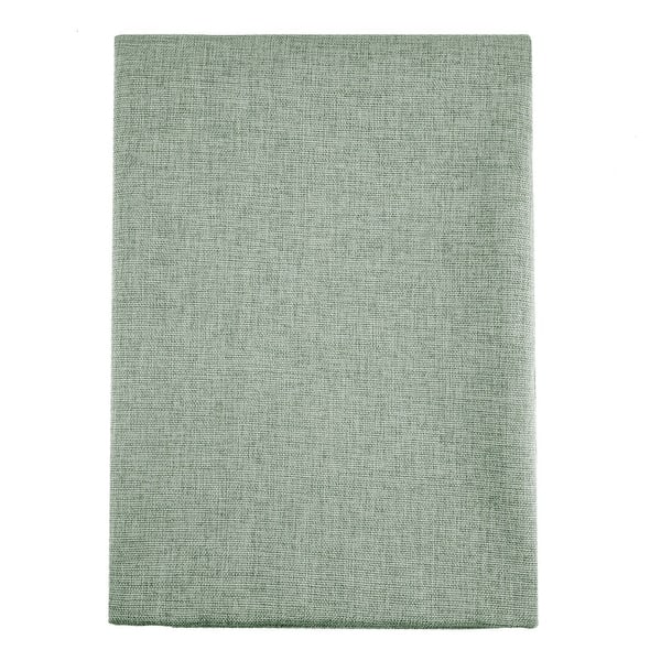 59"x95" Waterproof Stain-Resistant Faux Linen Tablecloth - Green