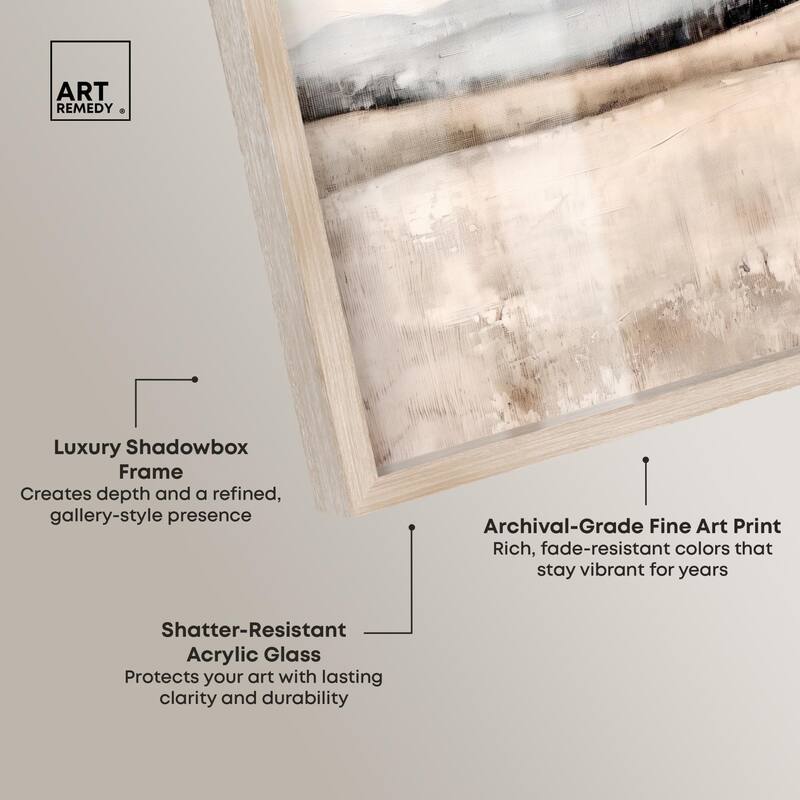 Distant Hills I Shadowbox by Art Remedy