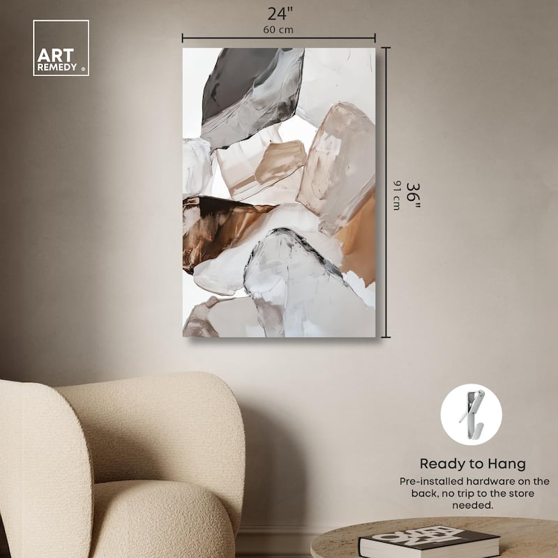 Sedimentary Hues II Canvas by Art Remedy, Gallery Wrapped