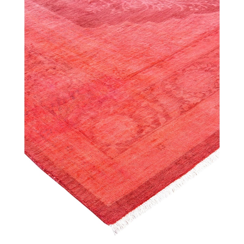 Fine Vibrance, One-of-a-Kind Hand-Knotted Area Rug - Pink, 6' 3" x 9' 3" - 6' 3" x 9' 3"